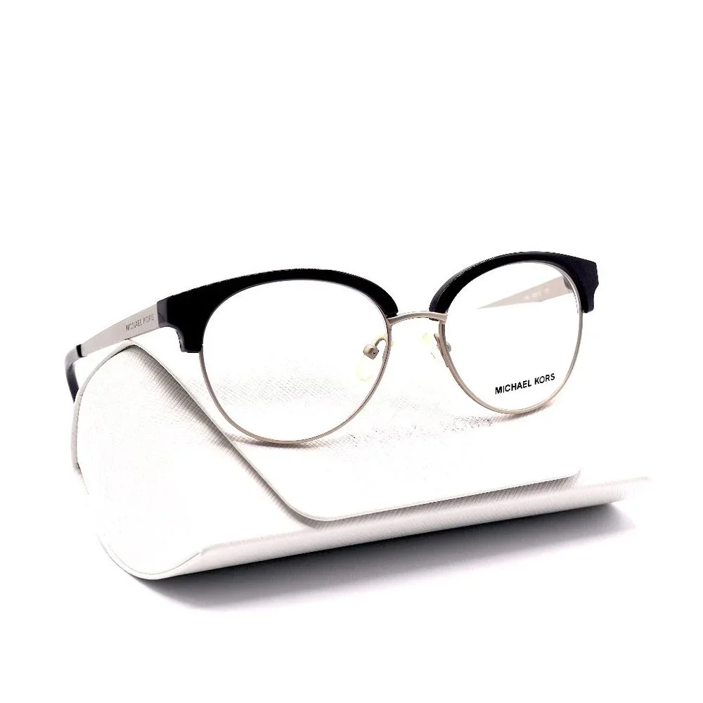 MICHAEL KORS EYEGLASSES FRAME MK3013 ANOUK 1142 BLACK/SILVER